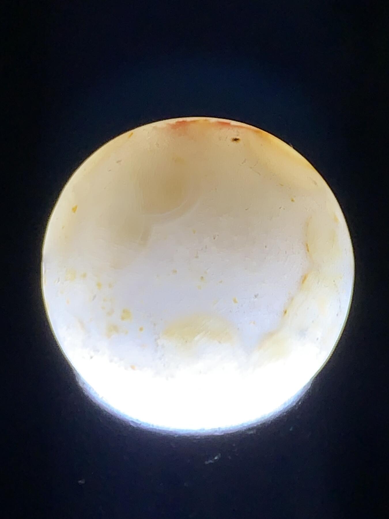 精美冻料亚光战国红玛瑙圆珠一颗！