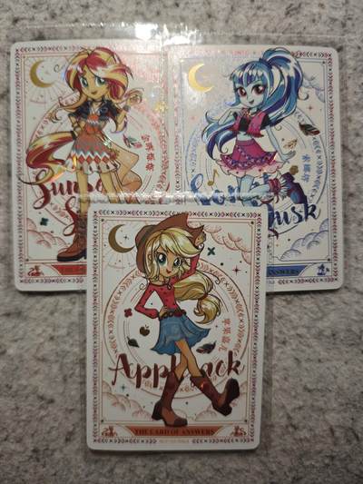 【随心含颖卡拍54期】卡游/集卡社/卡卡沃 抽卡机专场拍卖【无佣金】 - 卡游 小马宝莉 魔法书3张