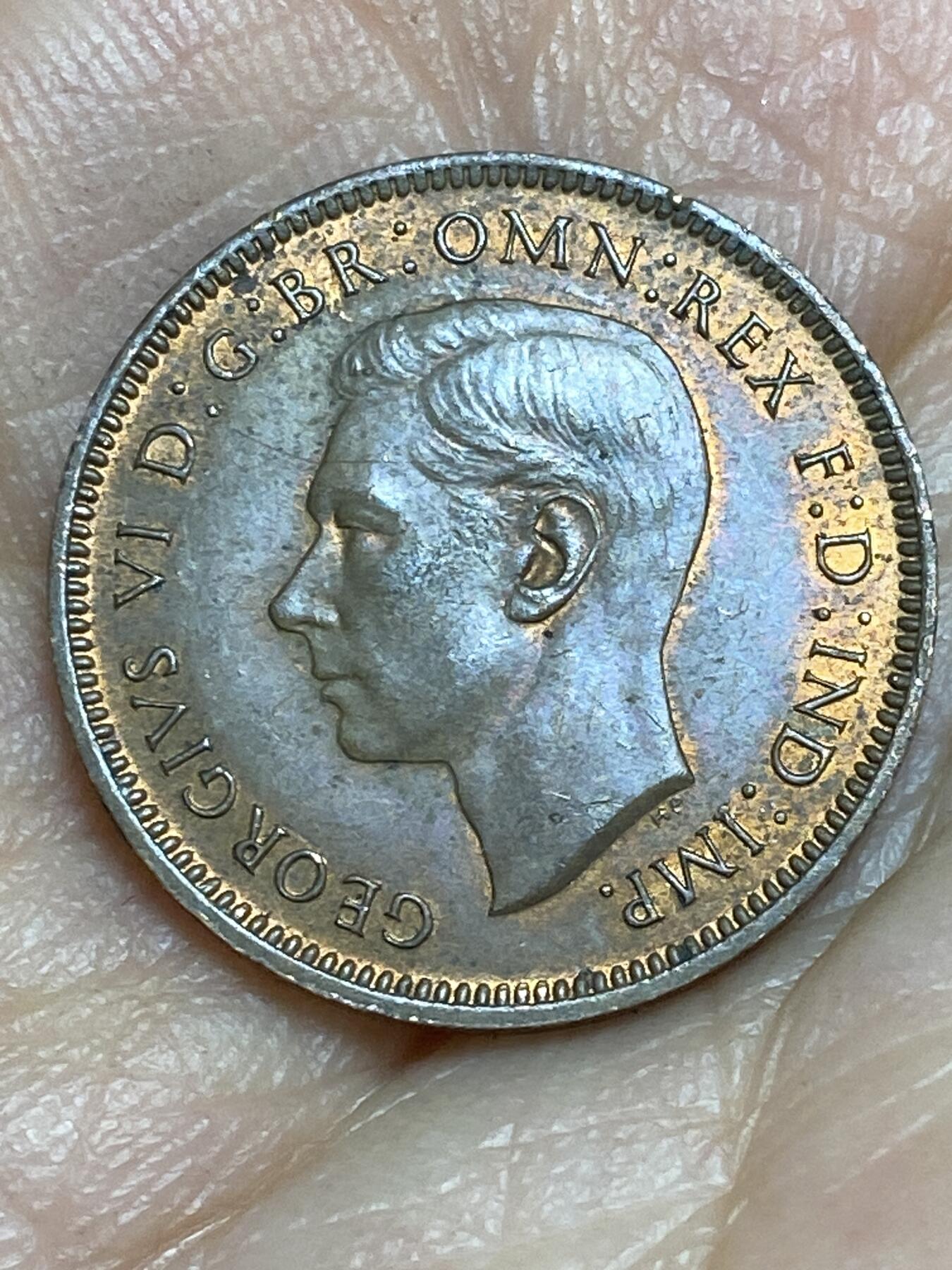 2026年第十五场(总第一百八十四场）外国好品散币场(免佣金) 带光好品–英国🇬🇧1943年1法新(乔治六世第一版)