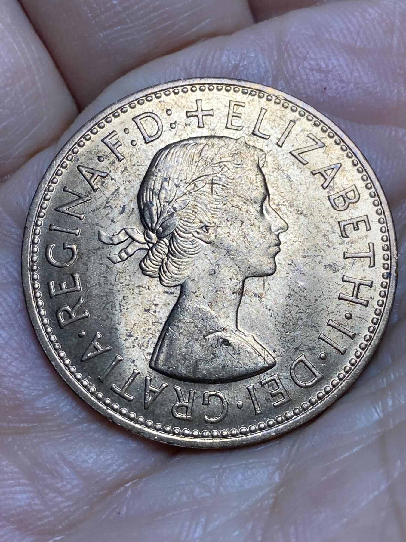 2026年第十五场(总第一百八十四场）外国好品散币场(免佣金) 原光好品–英国🇬🇧1967年1便士(伊丽莎白二世青年桂冠第二版，普制币关门年)