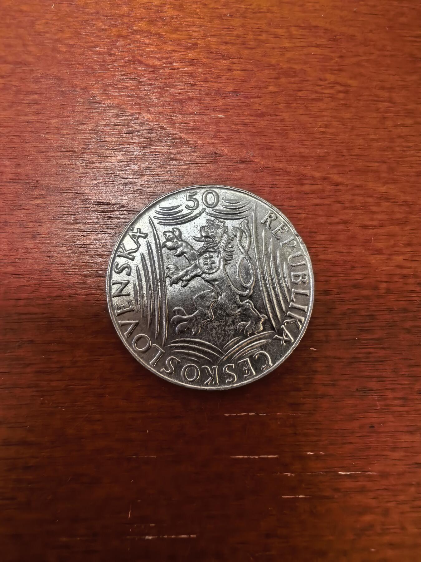 长老汇蛇年精选第九十五场拍卖 1949战后捷克斯洛伐克斯大林70寿辰50克朗银币，10克500银