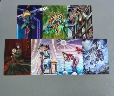 光影卡牌第29期，各家亲签，各家套卡，持续收拍品 - 鼎好龙耀特卡7张，沐浴三娘＋燕青李师师＋潘金莲＋时迁＋解珍＋杆子女赵云粗闪6张＋光刻嫁衣三娘