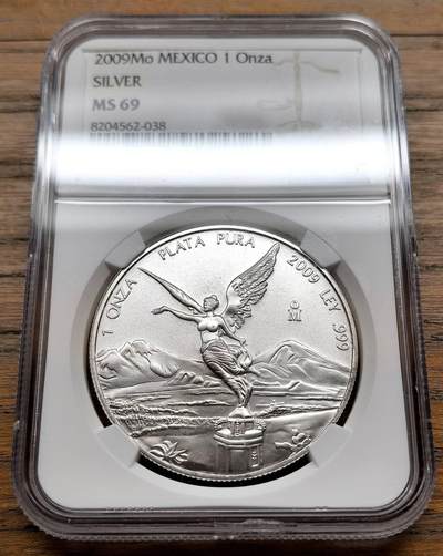 凡希社世界钱币微拍第三百十九期 - 2009Mo墨西哥1盎司大银NGC-MS69