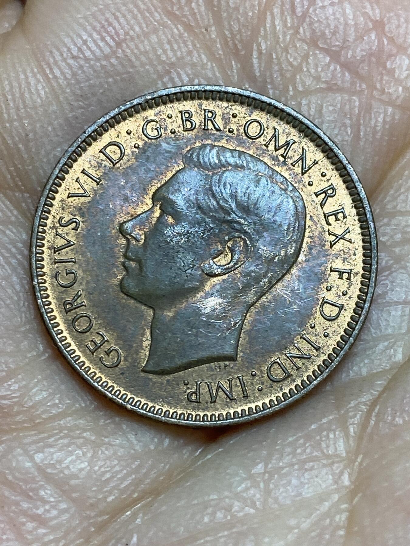 2026年第十五场(总第一百八十四场）外国好品散币场(免佣金) 带光好品–英国🇬🇧1942年1法新(乔治六世第一版)