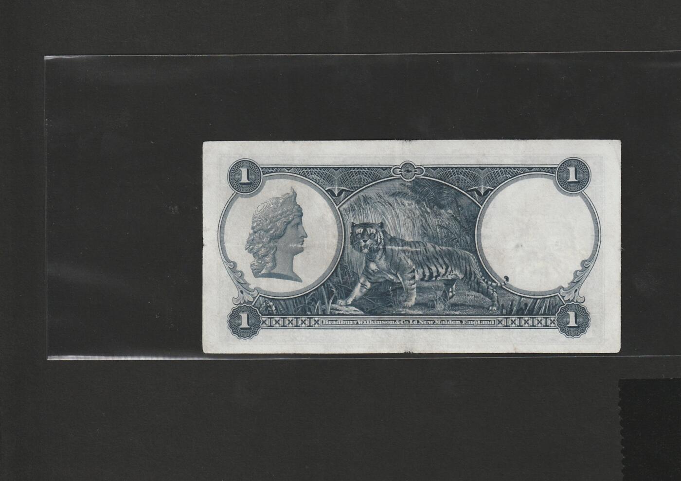 【1.30】世界纸币*第12期 1935年英属海峡殖民地壹圆