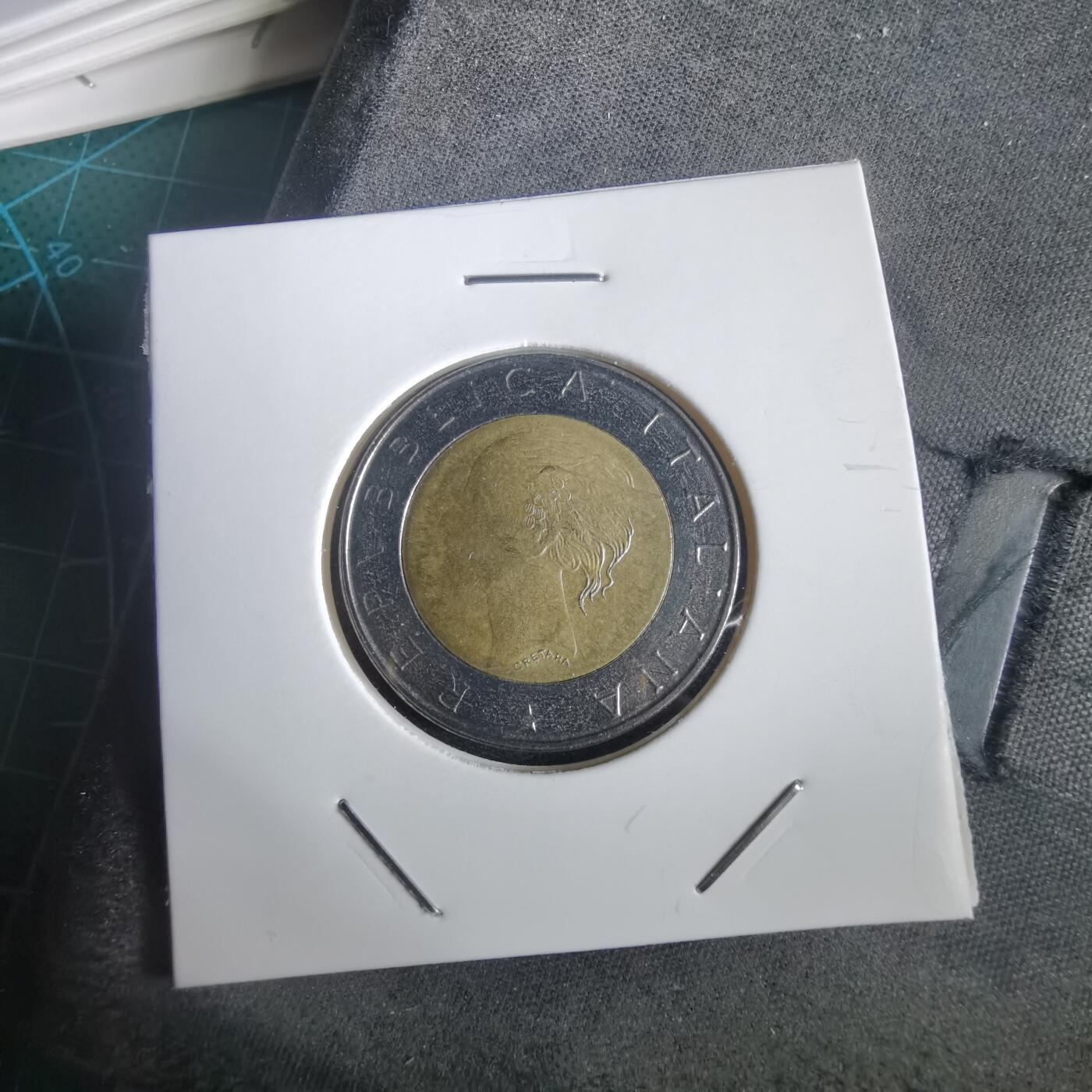 沼泽如烟--第973场 意大利1997年500里拉纪念币