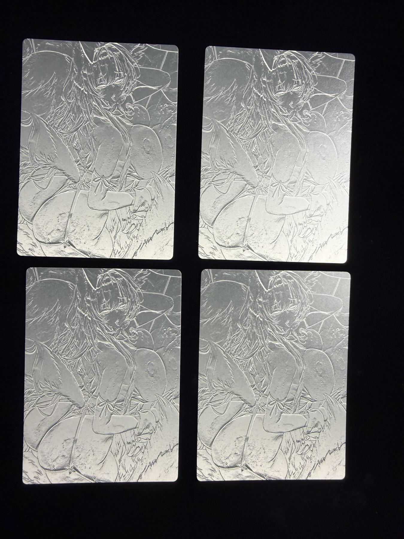 奇点新卡 无佣金 不寄存 不收拍   主攻奇点（有大佬赞助）需要多宫大佬请私聊 部分卡牌设有底价（不想玩的那么累，即使有底价也会比市场价便宜的多，懂的自然懂） 拒绝小号抬价 大家放心拍 所有拍品部分套有卡膜 部分卡牌多宫 自制卡牌 不包厂瑕 放大镜 品控 勿拍 流拍商品会循环 感谢大家支持 留个关注 不定时上新 谢谢 奇点卡牌 性感的美女 4张粗闪