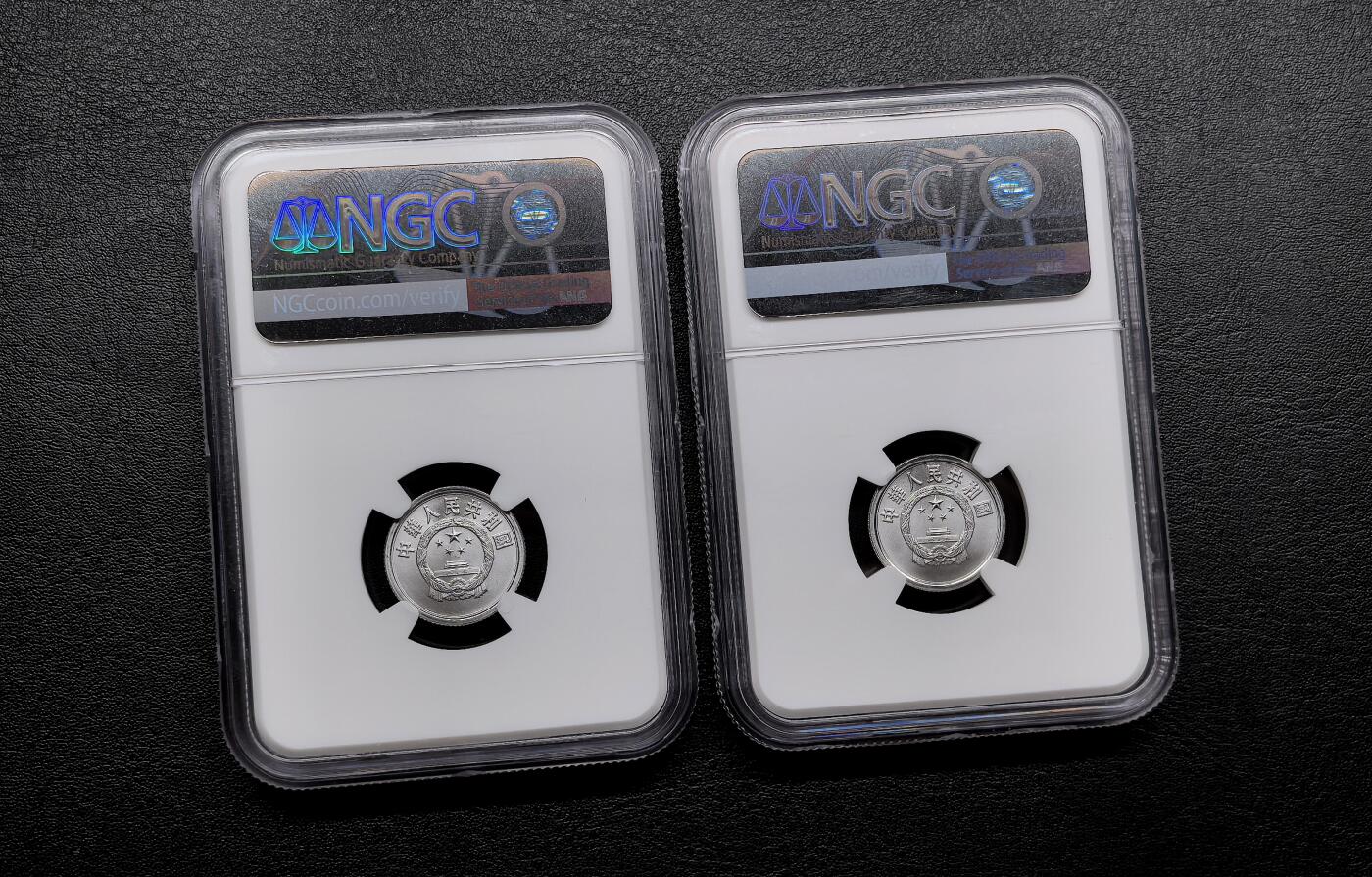 凡希社世界钱币微拍第三百十九期 2000中国壹分两枚一组NGC