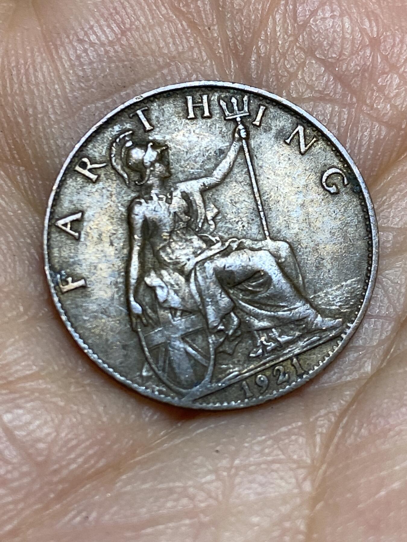 2026年第十五场(总第一百八十四场）外国好品散币场(免佣金) 英国🇬🇧1921年1法新(乔治五世第二版)