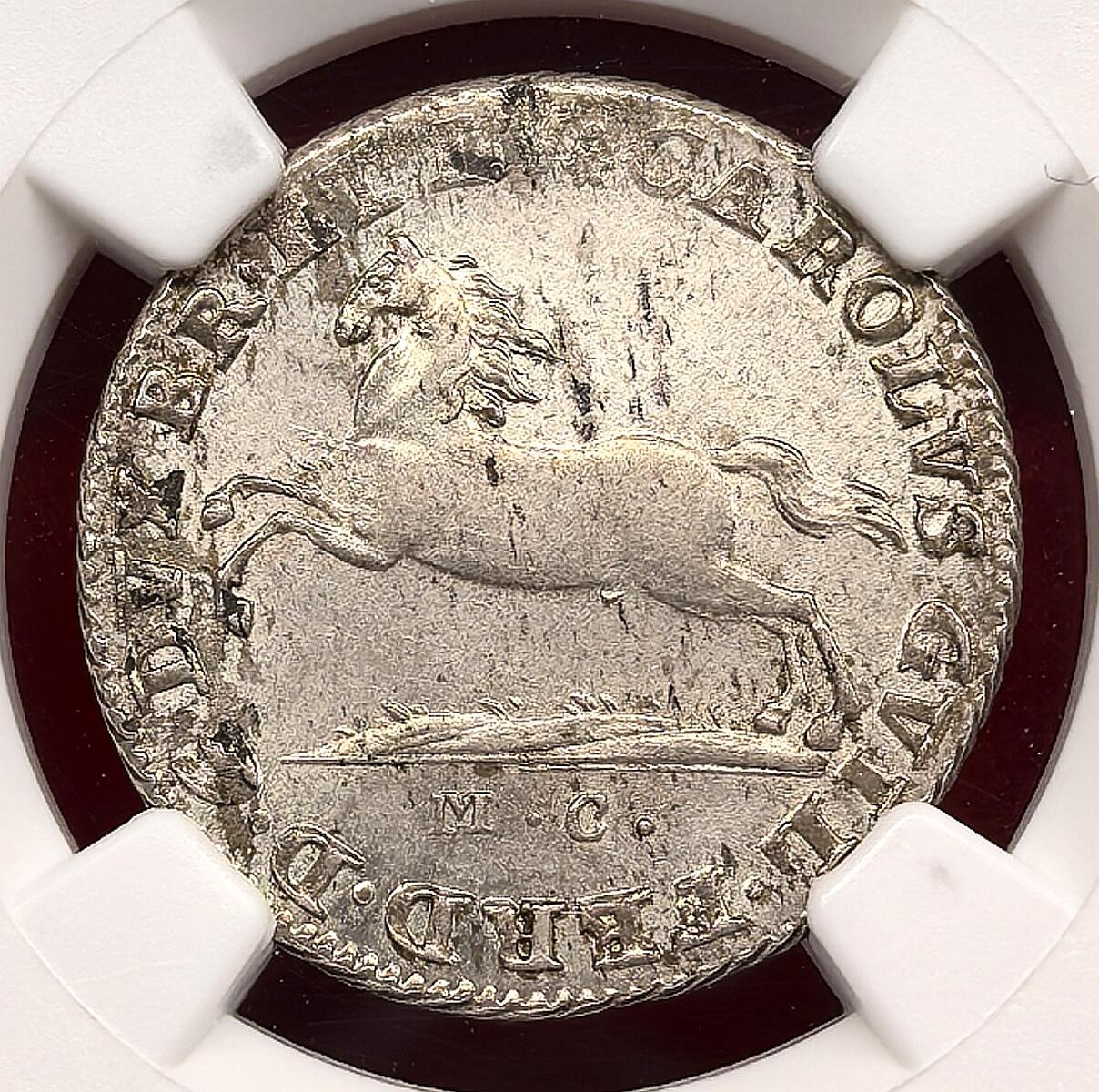 凡希社世界钱币微拍第三百十九期 1799德国不伦瑞克-沃尔芬堡飞马1/6泰勒NGC-MS64