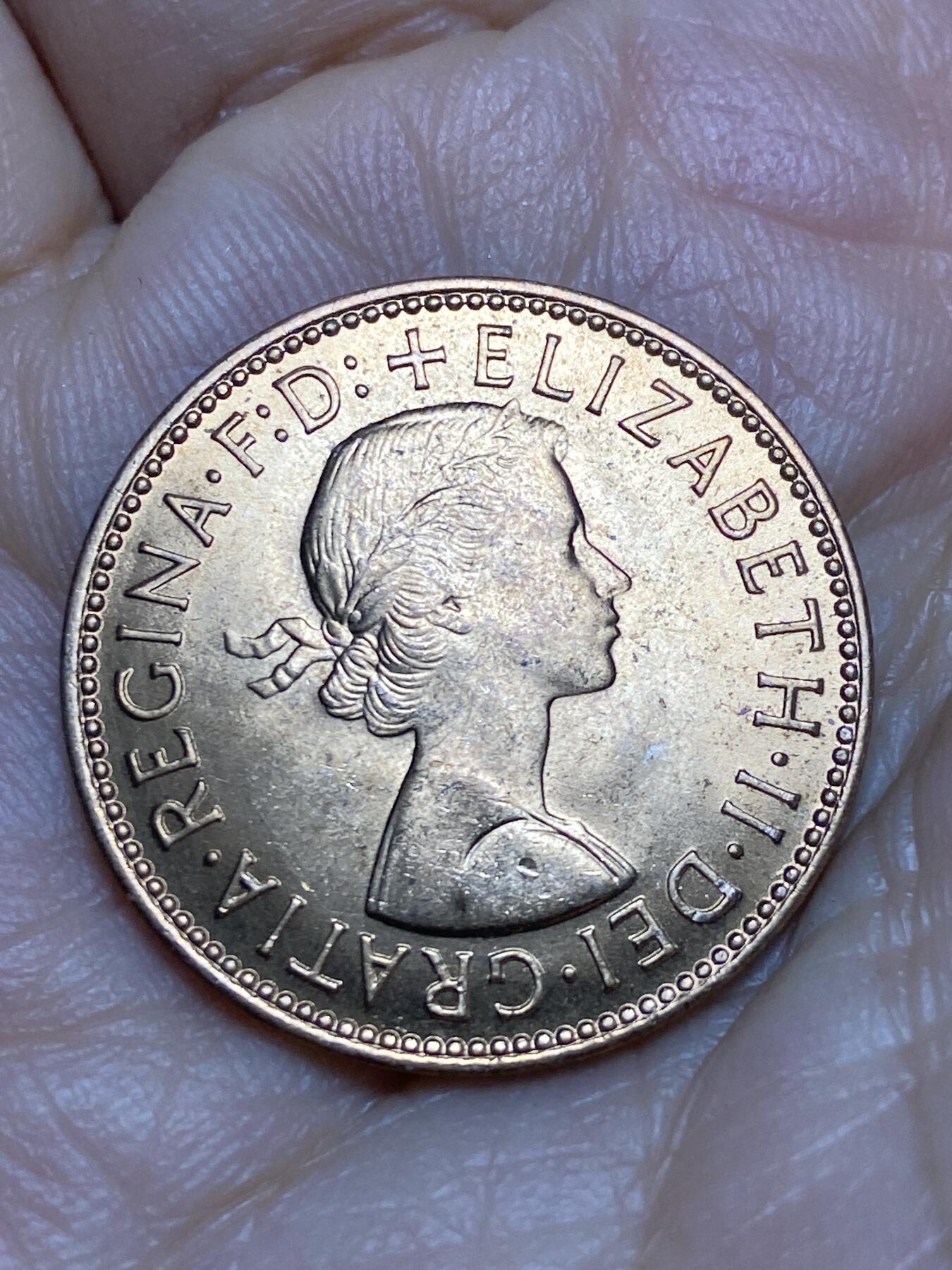 2026年第十五场(总第一百八十四场）外国好品散币场(免佣金) 原光好品–英国🇬🇧1967年半便士(伊丽莎白二世青年桂冠第二版，普制币关门年)