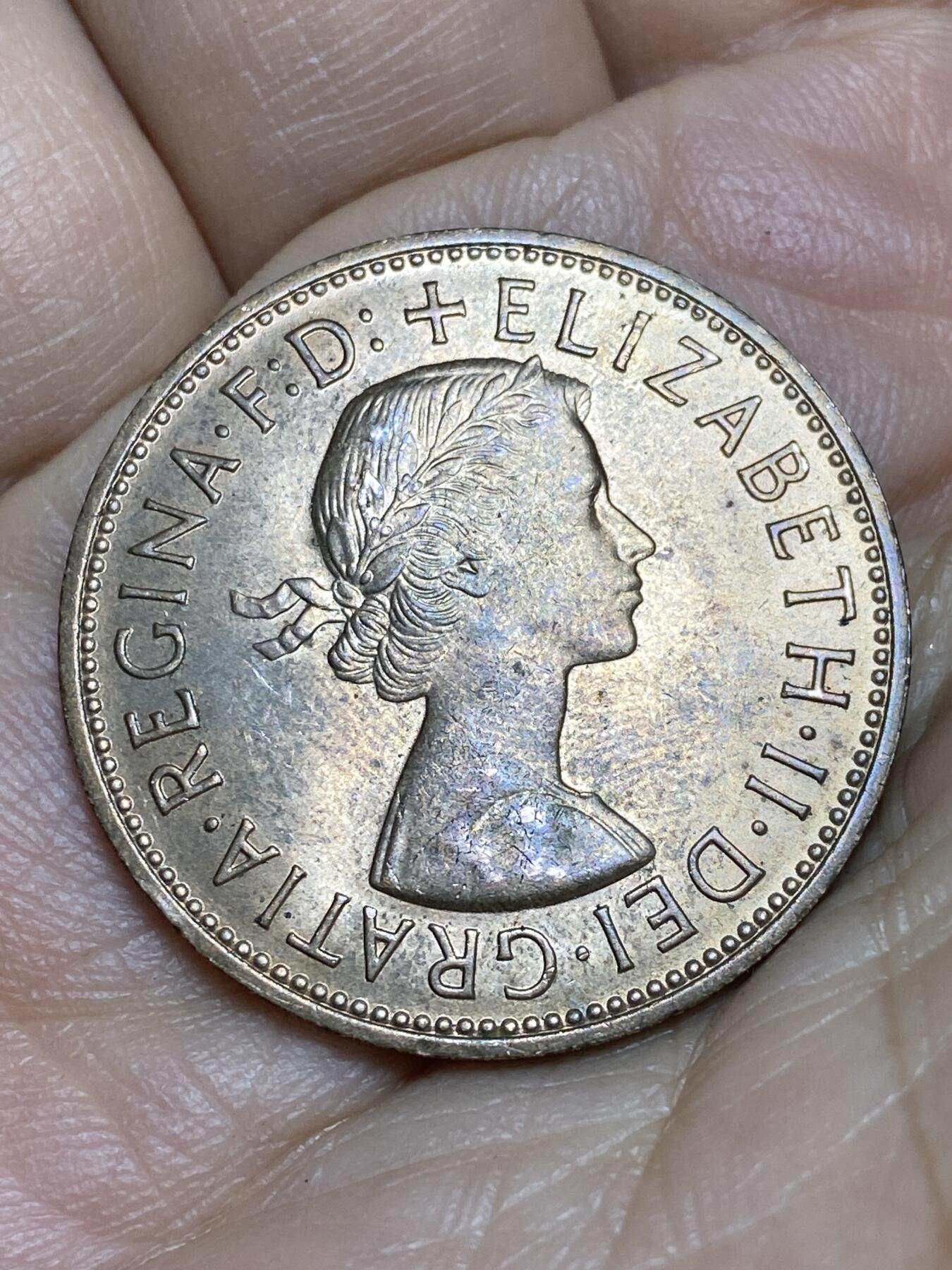 2026年第十五场(总第一百八十四场）外国好品散币场(免佣金) 原光好品–英国🇬🇧1967年1便士(伊丽莎白二世青年桂冠第二版，普制币关门年)