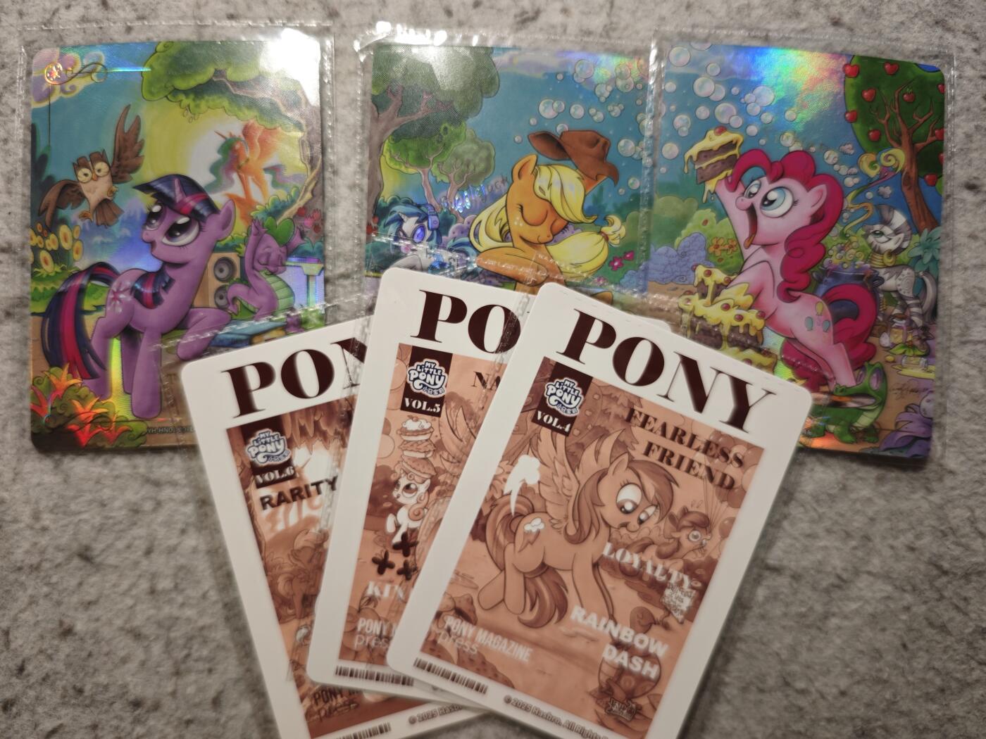 【随心含颖卡拍54期】卡游/集卡社/卡卡沃 抽卡机专场拍卖【无佣金】 卡游 小马宝莉 拼图卡6张 