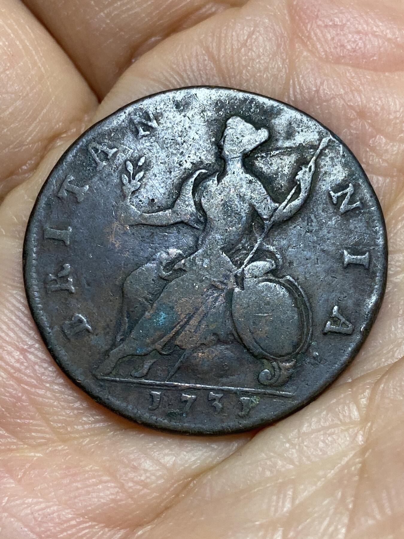 2026年第十五场(总第一百八十四场）外国好品散币场(免佣金) 英国🇬🇧1731年1/2便士(乔治二世时期)