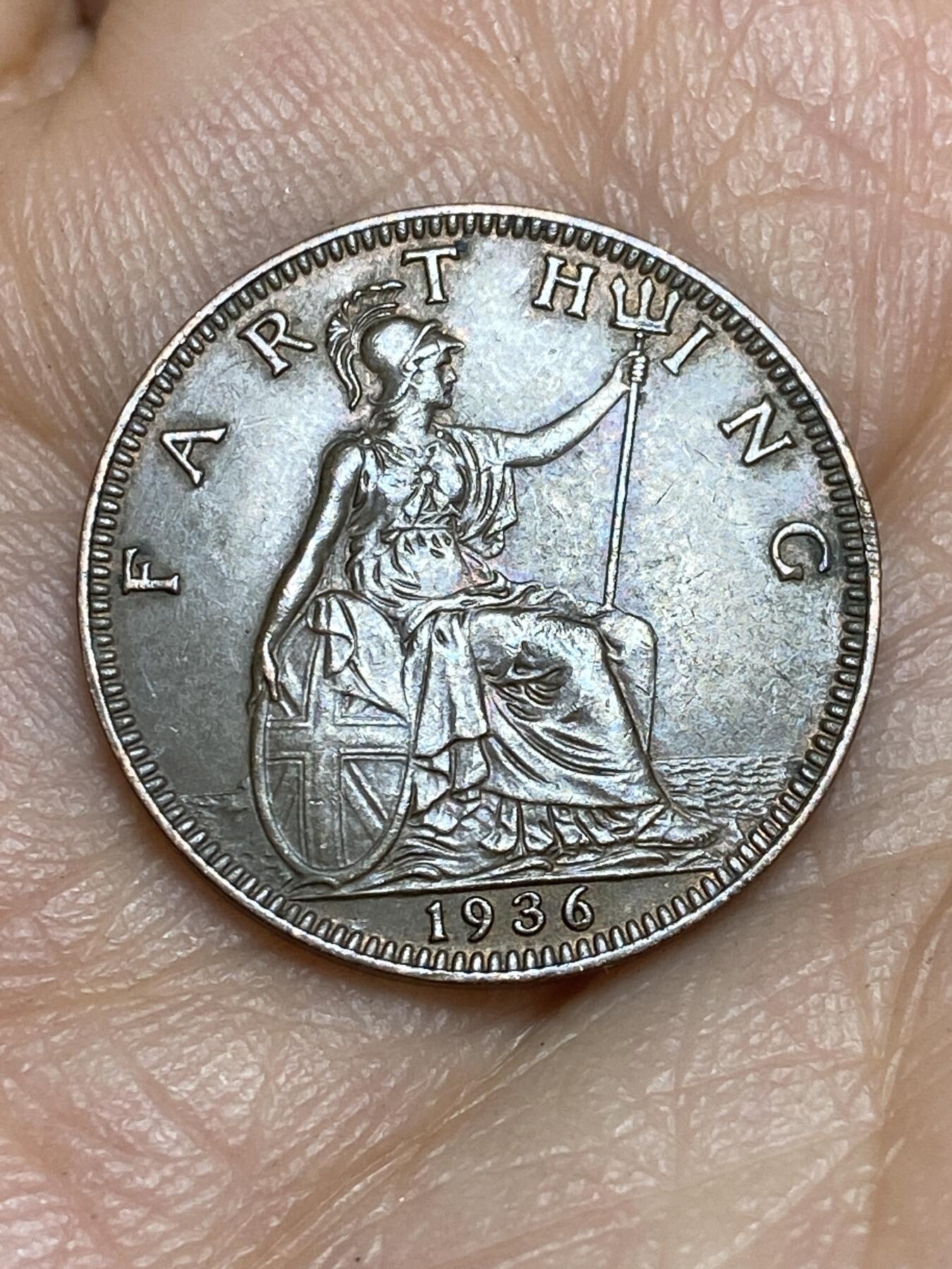 2026年第十五场(总第一百八十四场）外国好品散币场(免佣金) 英国🇬🇧1936年1法新(乔治五世逝世年，第三版关门年)