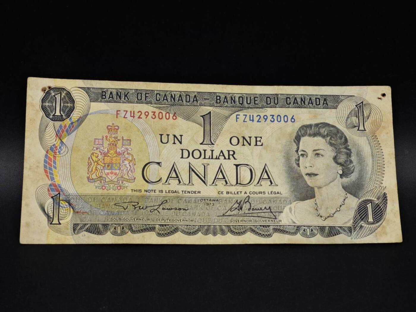 【淘币小摊】实时拍第八百五十四拍   无佣金福利纸币场   满百包邮可预留二周 每周一统一发货   加拿大1元纸币【有折】