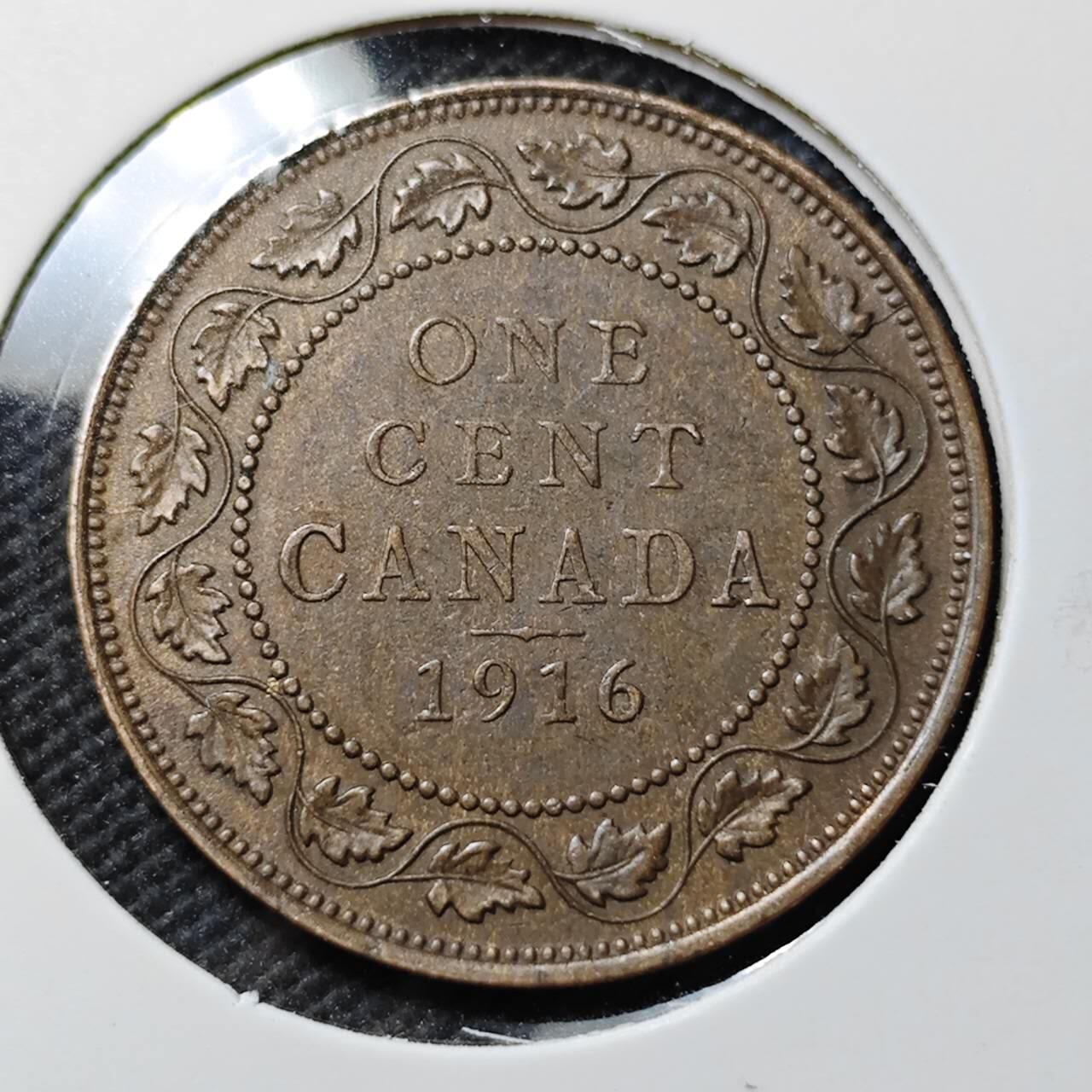 KK钱币收藏小铺  第389期  2月预留时间 周末发货 英属加拿大1分铜币 