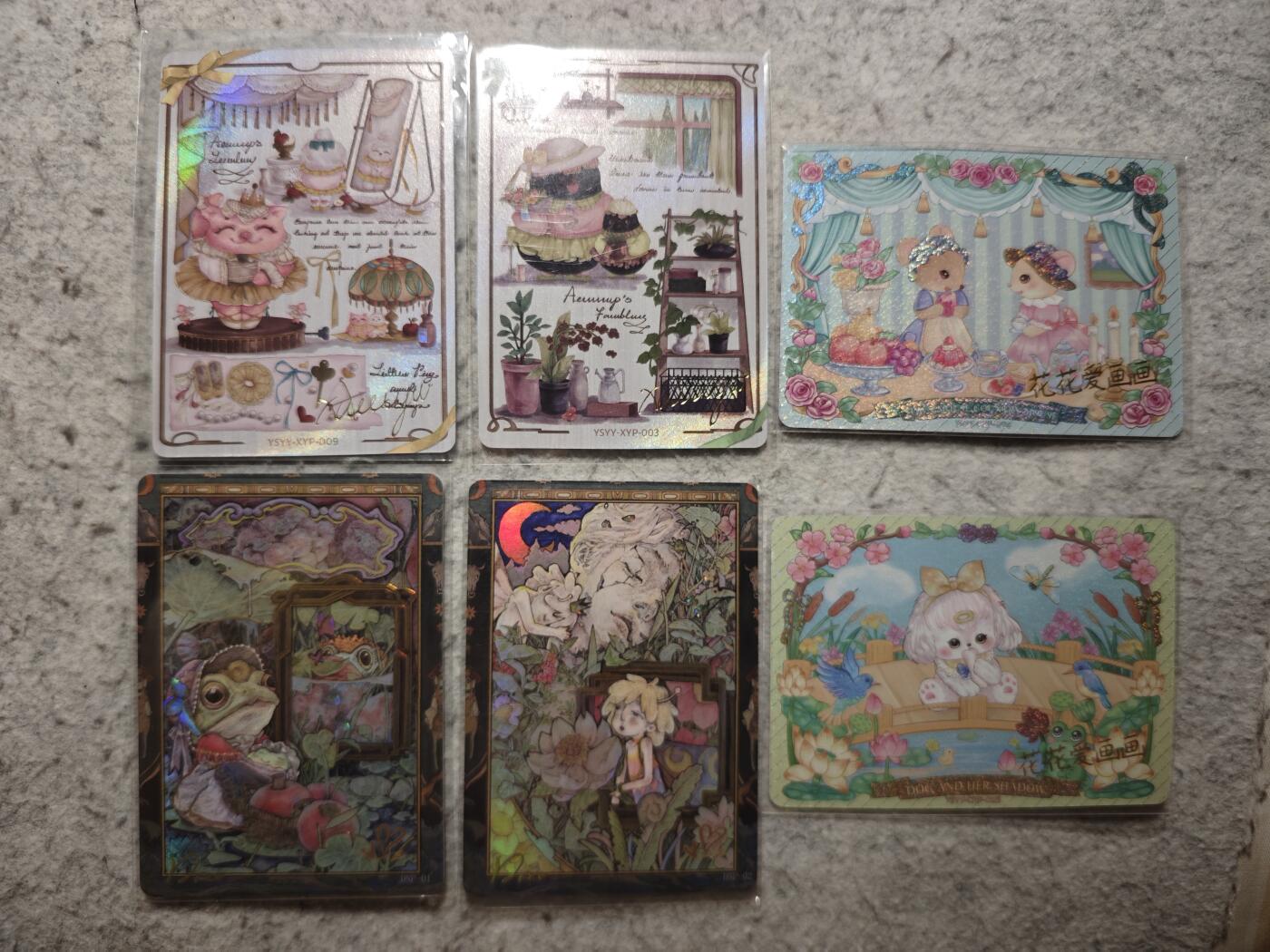 【随心含颖卡拍54期】卡游/集卡社/卡卡沃 抽卡机专场拍卖【无佣金】 万漫社 印签卡6张一组