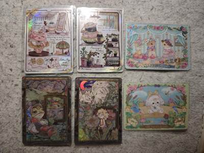 【随心含颖卡拍54期】卡游/集卡社/卡卡沃 抽卡机专场拍卖【无佣金】 - 万漫社 印签卡6张一组