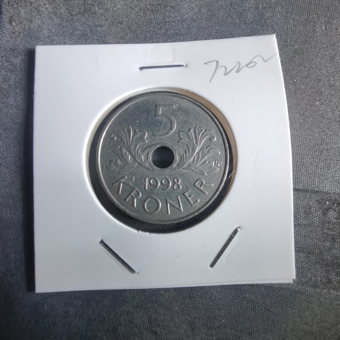 沼泽如烟--第972场 挪威1998年5克朗