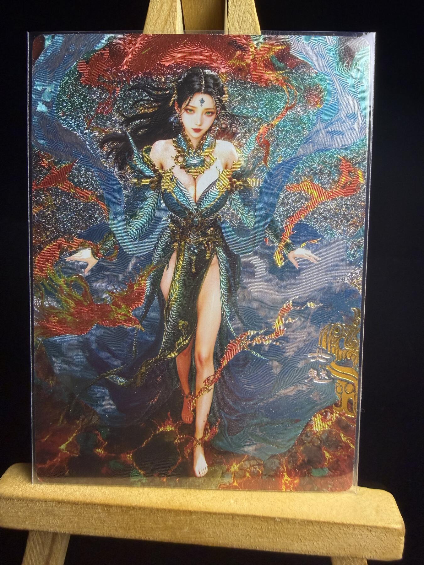 奇点新卡 无佣金 不寄存 不收拍   主攻奇点（有大佬赞助）需要多宫大佬请私聊 部分卡牌设有底价（不想玩的那么累，即使有底价也会比市场价便宜的多，懂的自然懂） 拒绝小号抬价 大家放心拍 所有拍品部分套有卡膜 部分卡牌多宫 自制卡牌 不包厂瑕 放大镜 品控 勿拍 流拍商品会循环 感谢大家支持 留个关注 不定时上新 谢谢 奇点卡牌 限编 首编01号 宗rich玄灵谱 女魃粗闪 01编