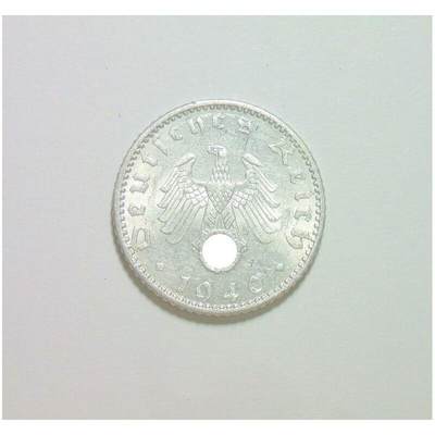 德国第三帝国1940年A版50芬尼 带原光 - 德国第三帝国1940年A版50芬尼 带原光