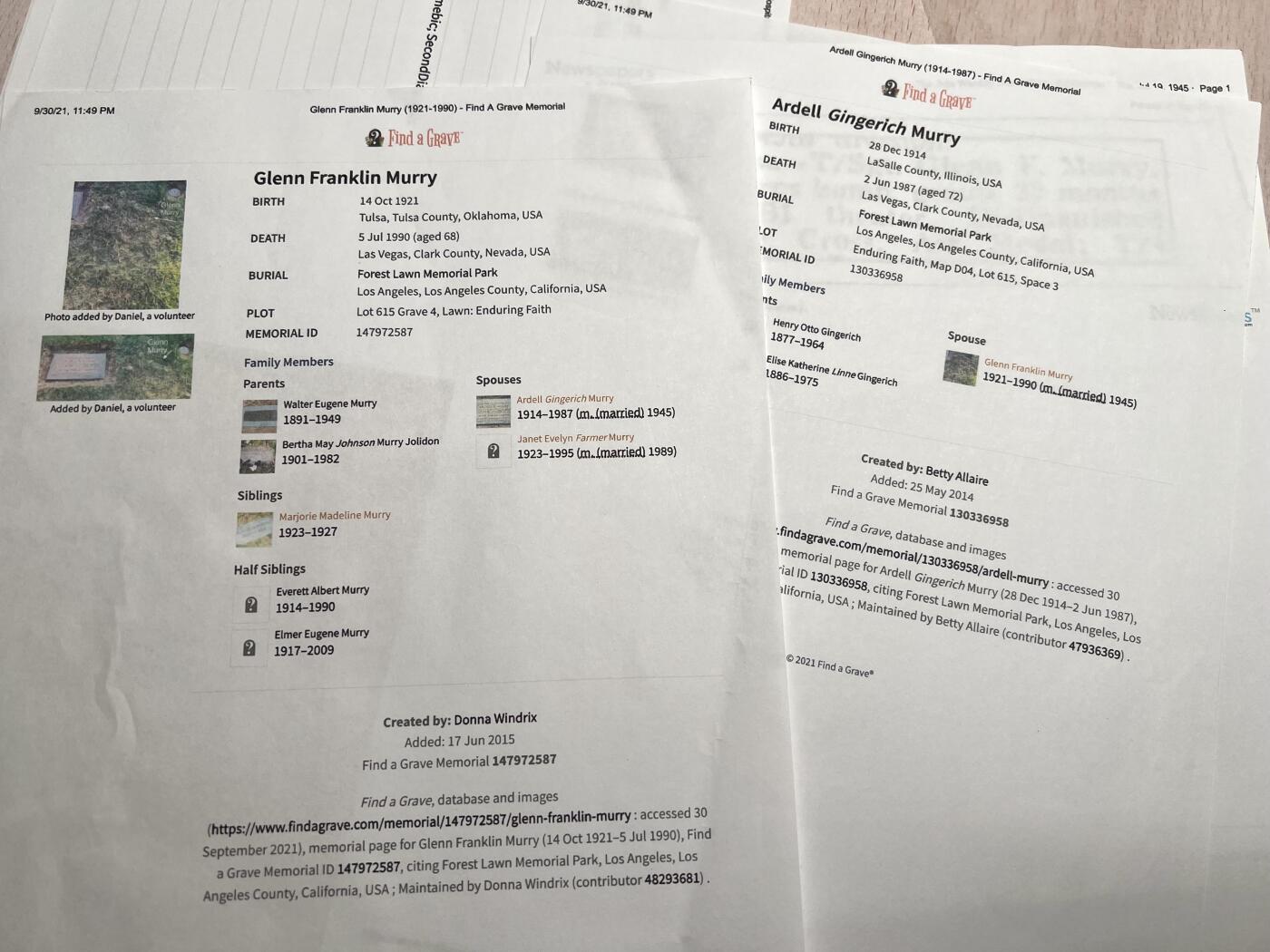 大猫徽章拍卖 第287期 飞虎队轰炸机飞行员大套，属于Glenn F. Murry，包含杰出飞行十字勋章（带刻名，有损，带事迹）、空军奖章、血符、中缅印臂章（金属丝编制）、轰炸和陆军飞行技能章、狗牌等等，附带打印得主资料。