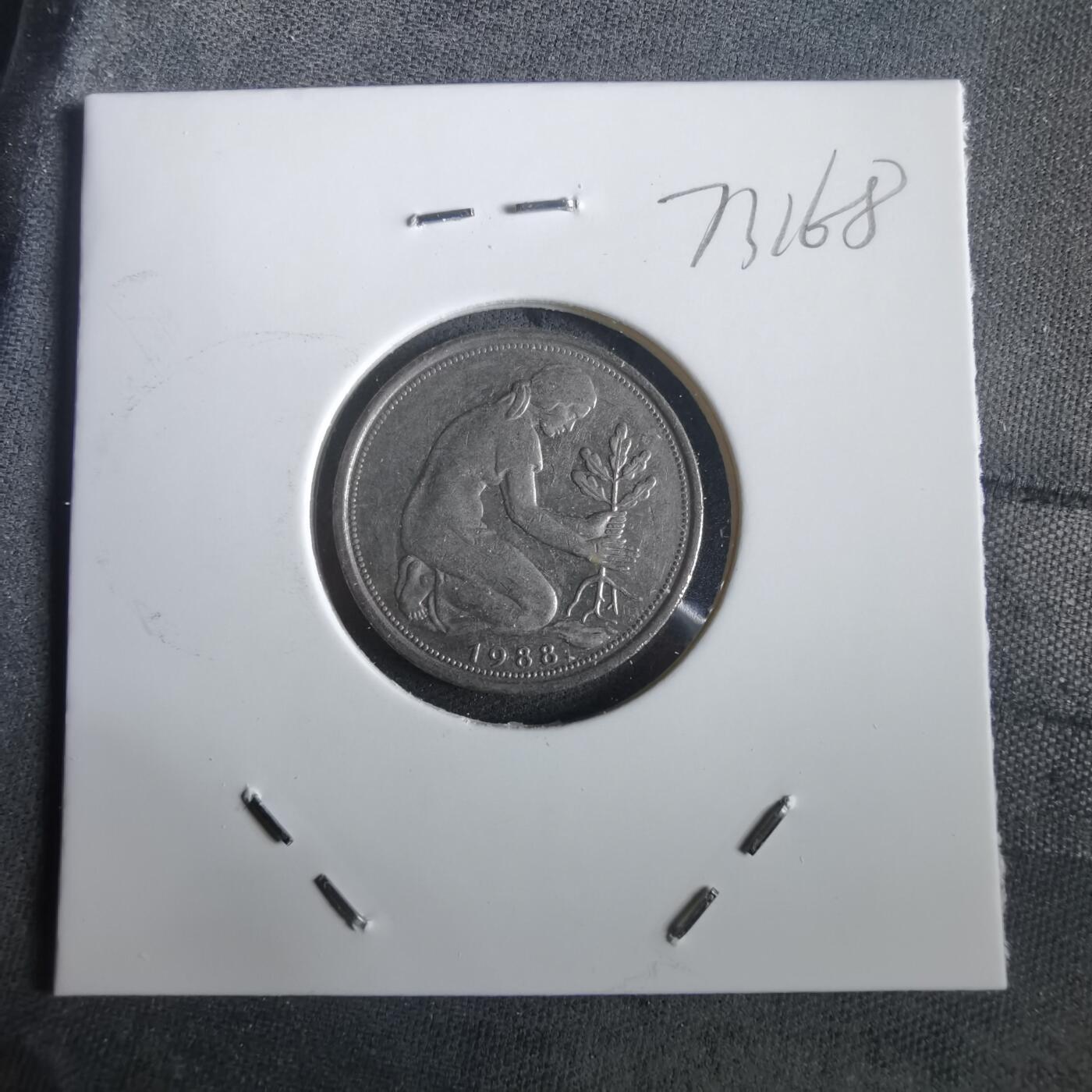 沼泽如烟--第973场 德国1988年50芬尼