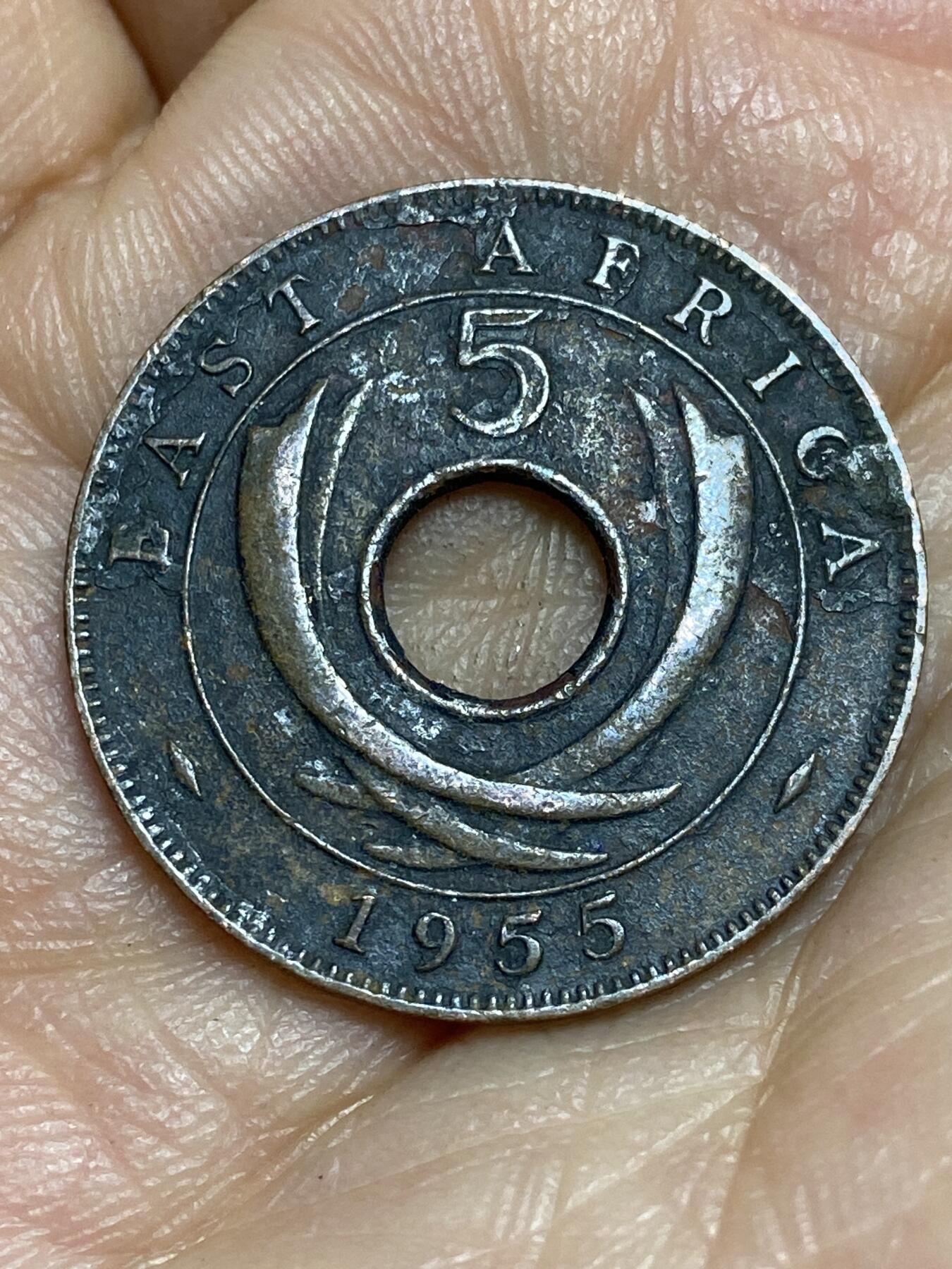 2026年第十五场(总第一百八十四场）外国好品散币场(免佣金) 英属东非1955年5分(伊丽莎白二世时期)