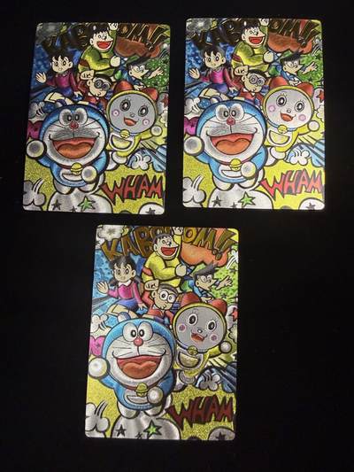 奇点新卡 无佣金 不寄存 不收拍   主攻奇点（有大佬赞助）需要多宫大佬请私聊 部分卡牌设有底价（不想玩的那么累，即使有底价也会比市场价便宜的多，懂的自然懂） 拒绝小号抬价 大家放心拍 所有拍品部分套有卡膜 部分卡牌多宫 自制卡牌 不包厂瑕 放大镜 品控 勿拍 流拍商品会循环 感谢大家支持 留个关注 不定时上新 谢谢 - 奇点卡牌 手绘哆啦A梦 3张