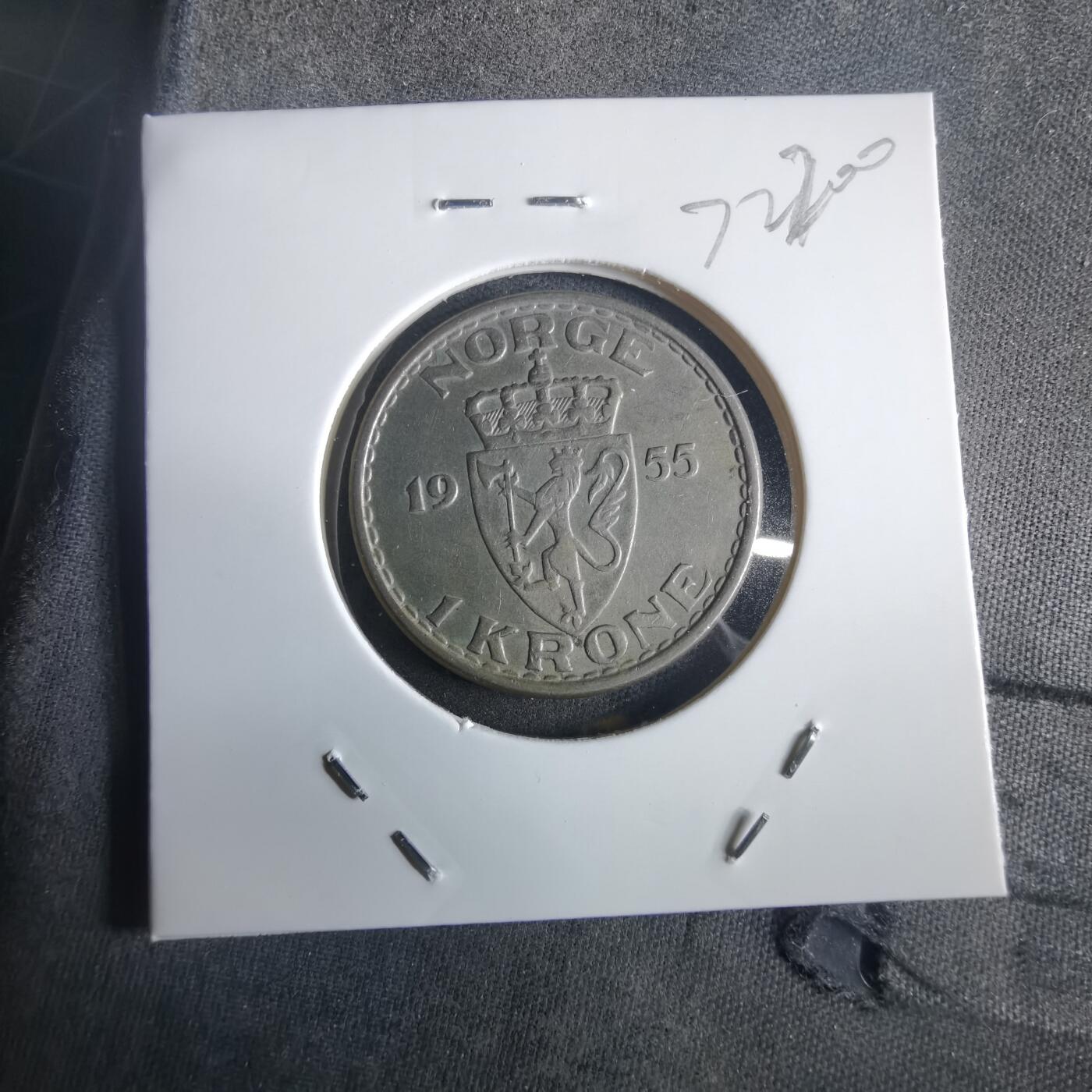 沼泽如烟--第972场 挪威1955年1克朗