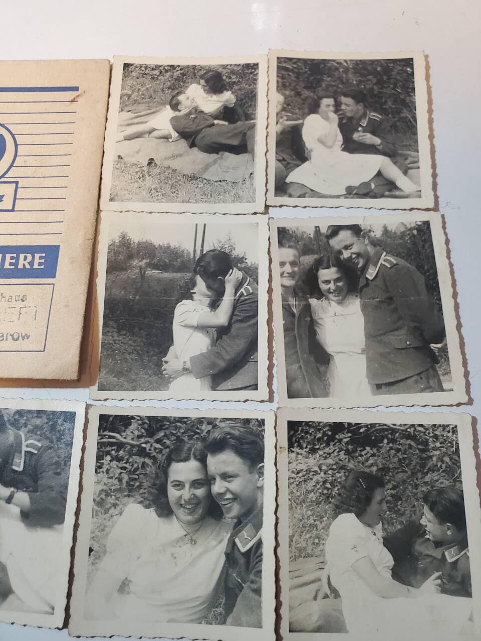 韵星假日拍卖第三十八期 -- Rimey Holidays Auction 38 民主德国国家人民军空军军官夫妻照片一套 原片洗出 带原相馆套 非常清晰 军官身上标识清晰可见 