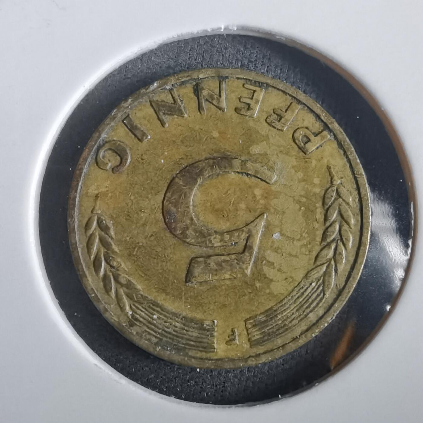 沼泽如烟--第973场 德国1949年5芬尼银行版