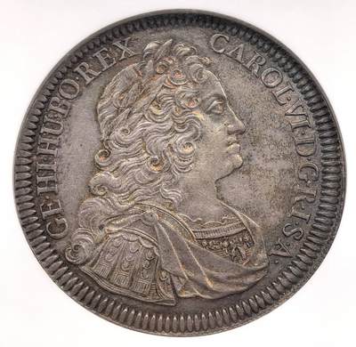 凡希社世界钱币微拍第三百十九期 - 荐！1737神罗卡尔六世军装像泰勒大银NGC-MS62，细节优异，长马齿粒粒分明，灰彩中透出铁锈红光泽，为这枚后期哈勒厂泰勒更增迷人风采。（视频参考）