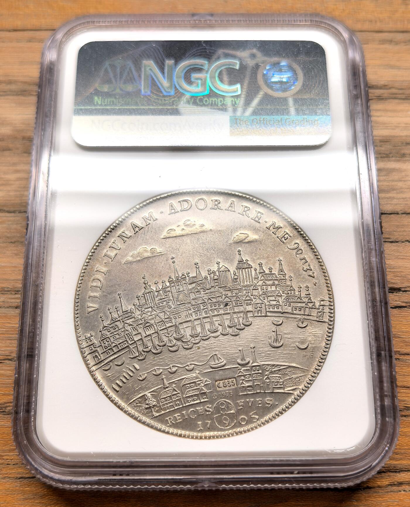 凡希社世界钱币微拍第三百十九期 1975德国科隆戏铸泰勒银币NGC-PR64