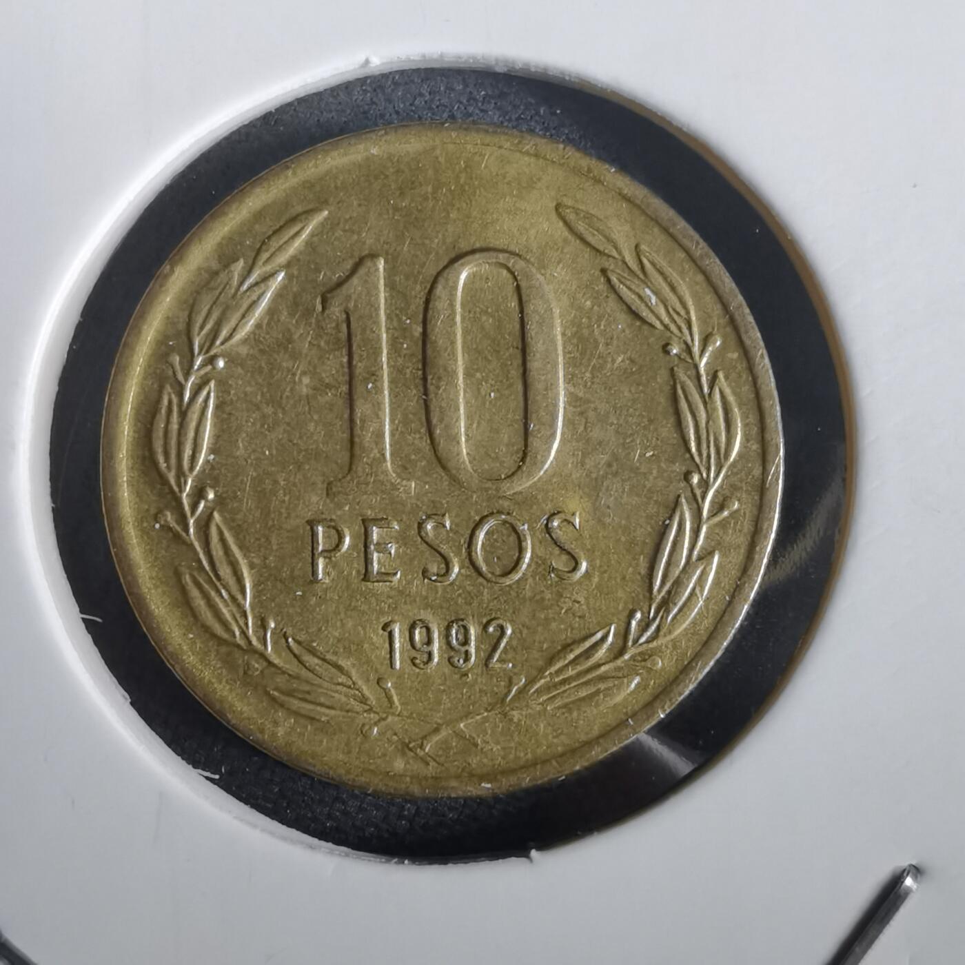 沼泽如烟--第973场 智利1992年10比索