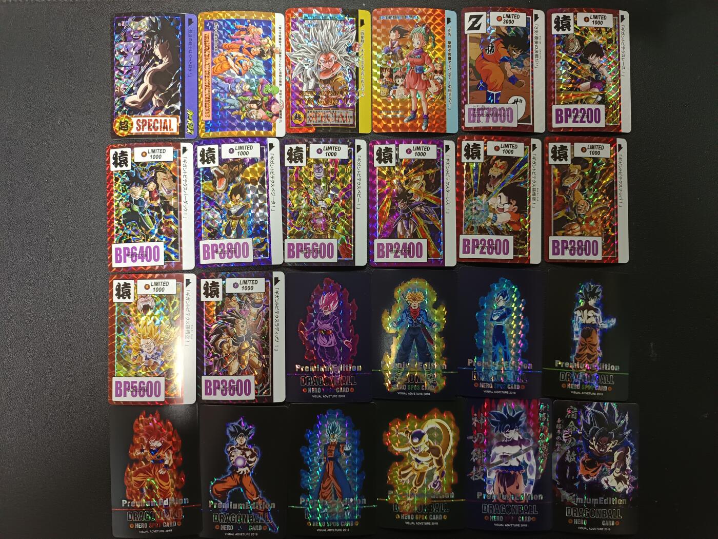 天玑星卡拍第165期《1.26周一截拍》持续收拍收评中 满赠卡需备注 七龙珠 格子闪 自制卡 45张