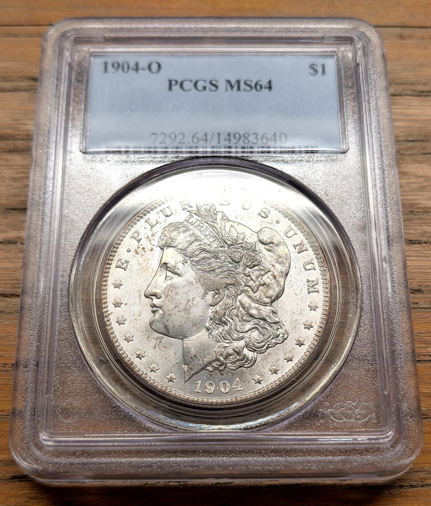 凡希社世界钱币微拍第三百十九期 1904O美国摩根壹元大银PCGS-MS64