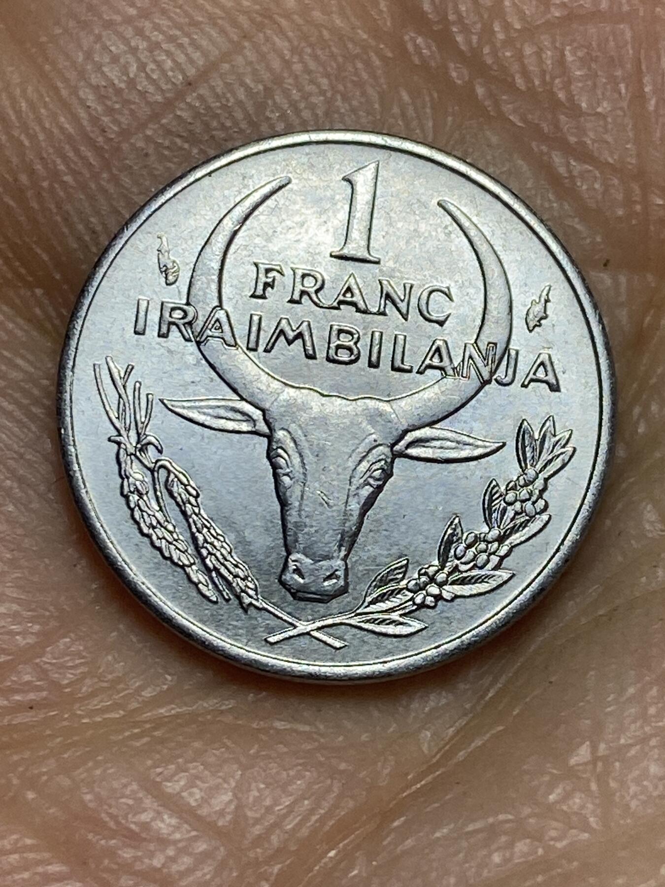 2026年第十五场(总第一百八十四场）外国好品散币场(免佣金) 马达加斯加🇲🇬1993年1法郎