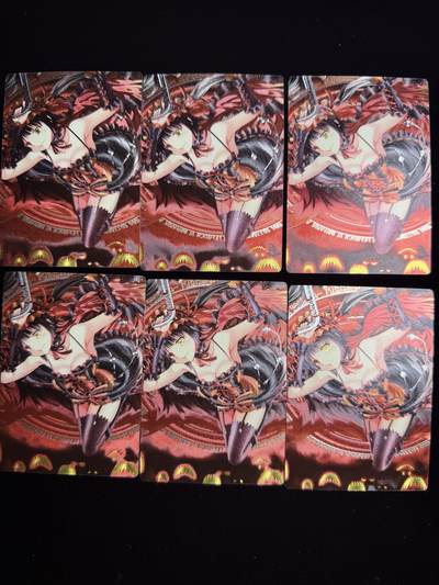 奇点新卡 无佣金 不寄存 不收拍   主攻奇点（有大佬赞助）需要多宫大佬请私聊 部分卡牌设有底价（不想玩的那么累，即使有底价也会比市场价便宜的多，懂的自然懂） 拒绝小号抬价 大家放心拍 所有拍品部分套有卡膜 部分卡牌多宫 自制卡牌 不包厂瑕 放大镜 品控 勿拍 流拍商品会循环 感谢大家支持 留个关注 不定时上新 谢谢 - 奇点卡牌 时崎狂三 6张