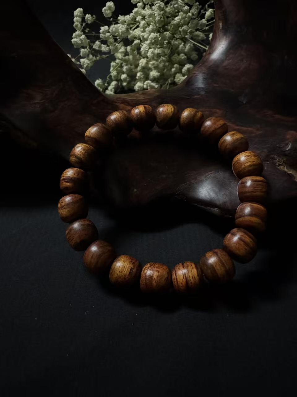 零元拍：海南黄花梨老型珠手串11/10MM