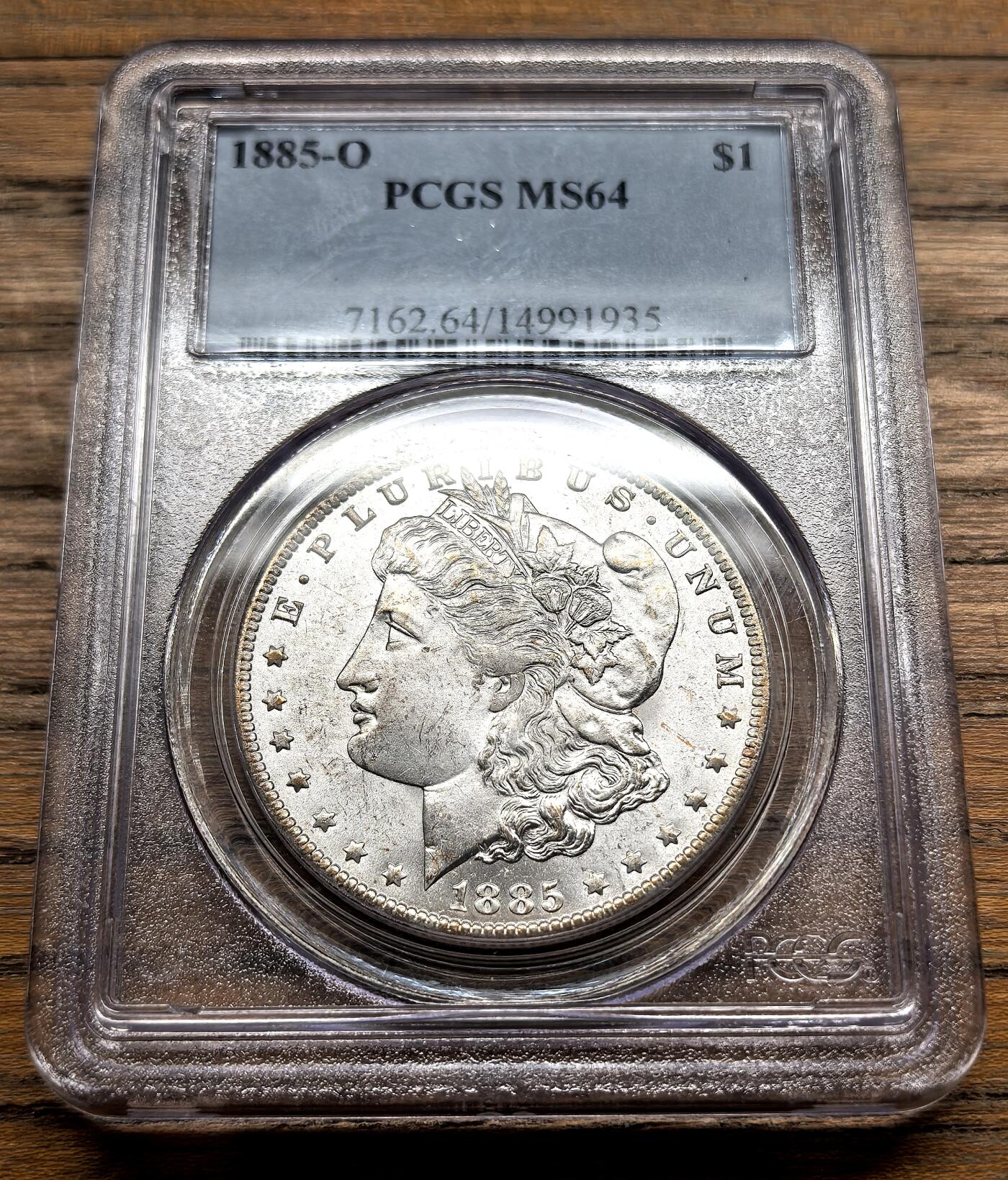 凡希社世界钱币微拍第三百十九期 1885O美国摩根壹元大银PCGS-MS64