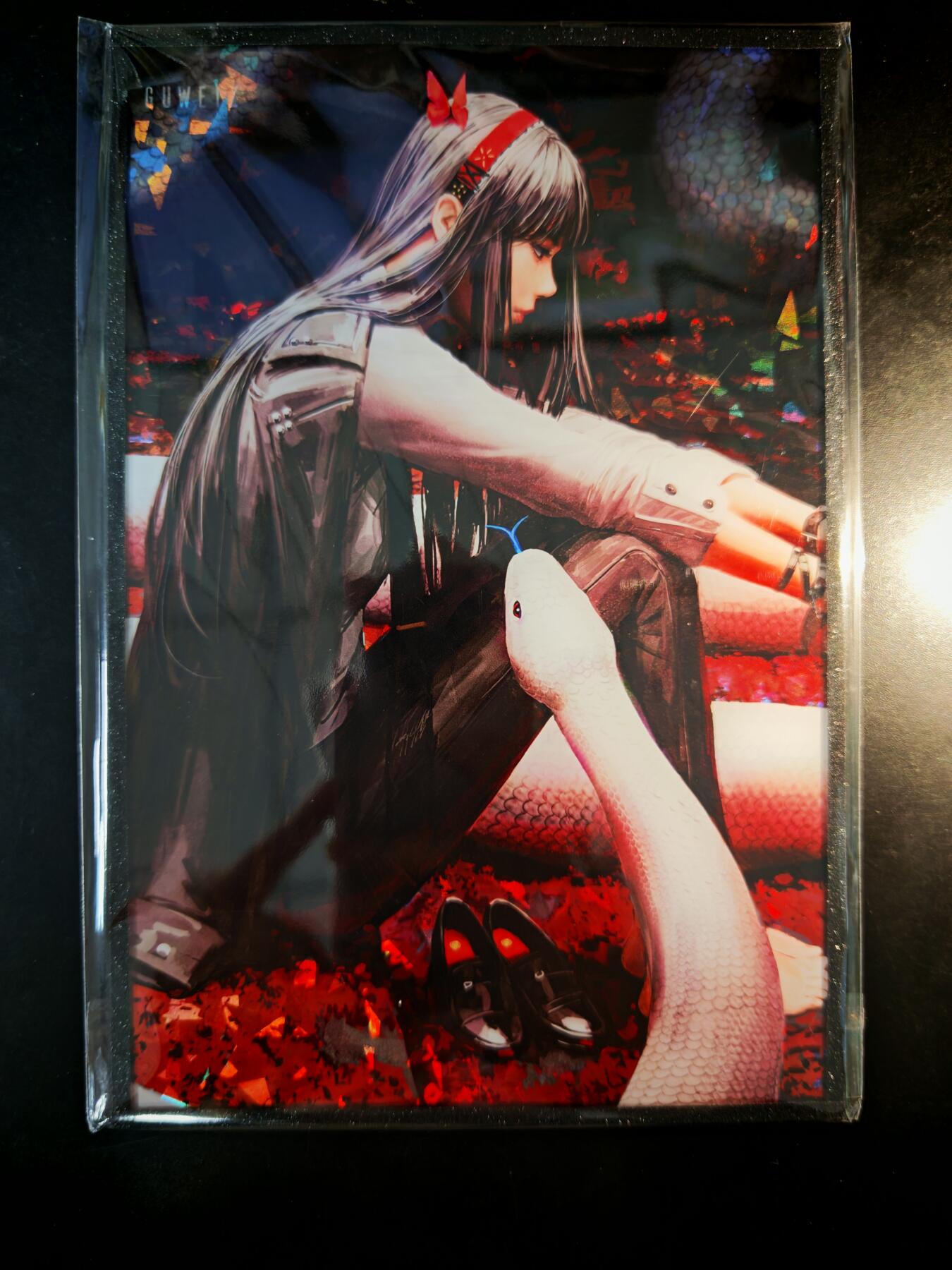 琦卡当当铺～第30期★★一大波美女正向你走来~支持寄存★★~【9点40结束】扫码加群抽[包邮券]~ 摩点众筹-顾正炜GUWEIZ-“自带故事Buff”暗黑系插画-色纸-彩闪-1张