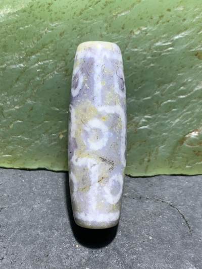 精品藏传象雄朱砂九眼随形天珠一颗 - 精品藏传象雄朱砂九眼随形天珠一颗