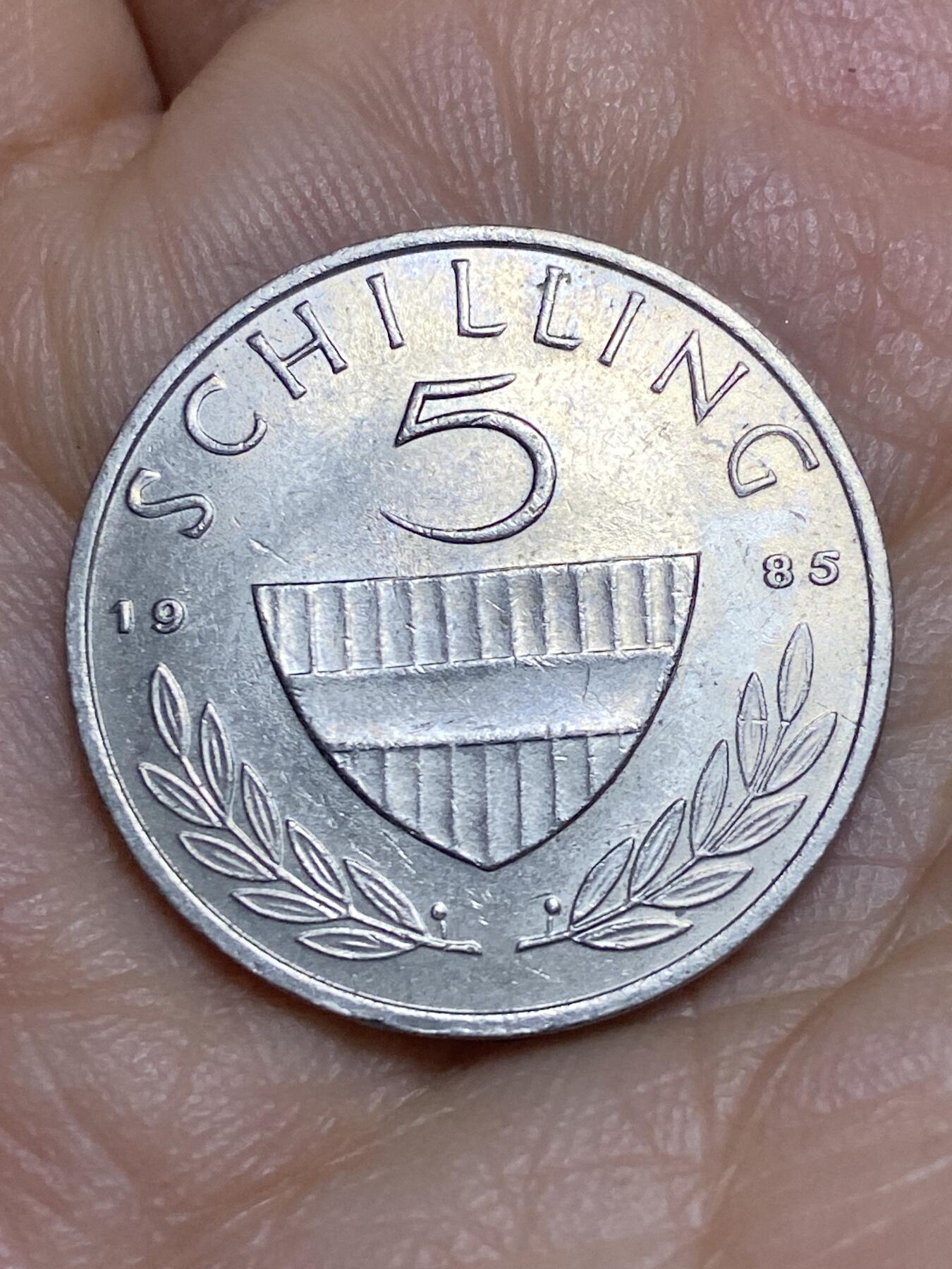 2026年第十五场(总第一百八十四场）外国好品散币场(免佣金) 奥地利🇦🇹1985年5先令(二战后共和国时期第二套第二版)