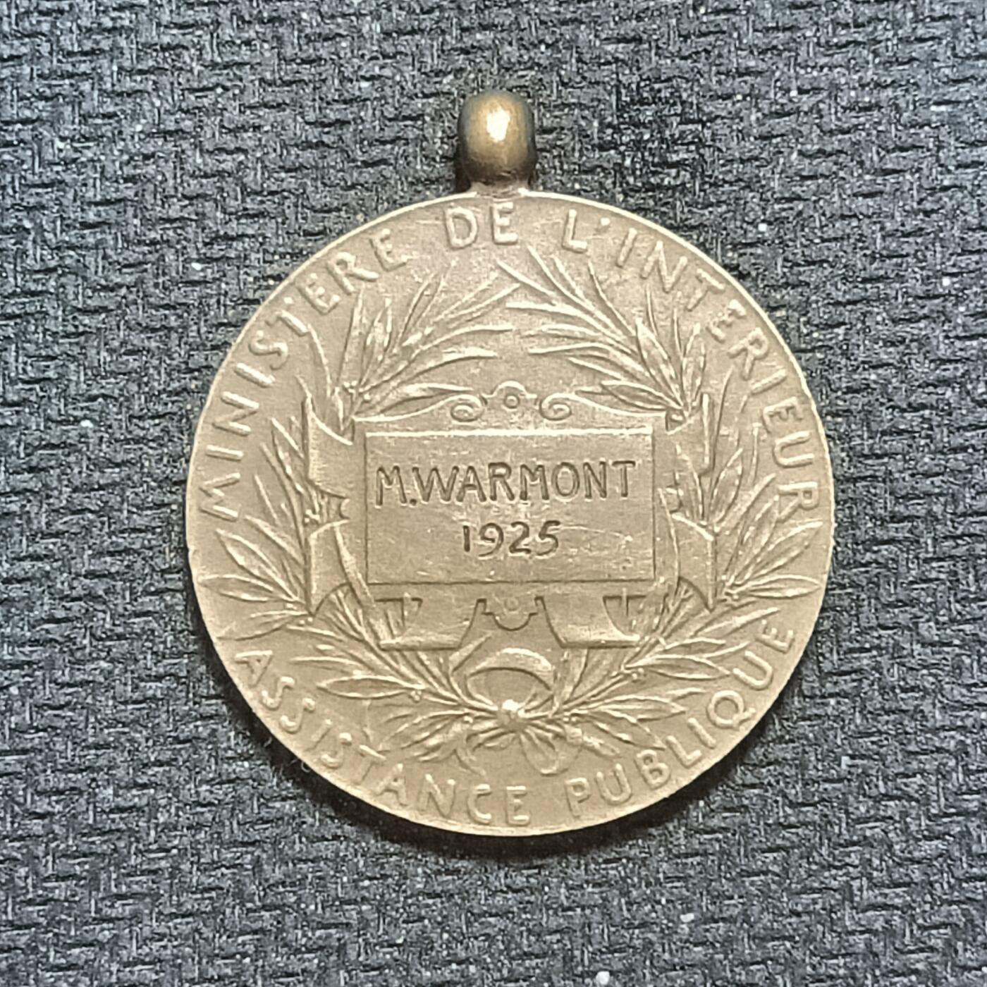 新2026B第六组世界各国精品钱币奖章纪念章花钱401-830 636法国公共援助奖章