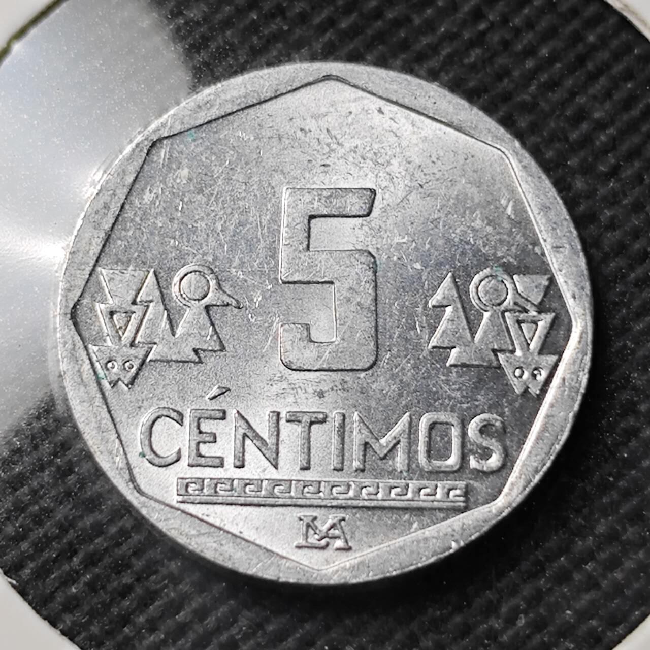 KK钱币收藏小铺  第389期  2月预留时间 周末发货 秘鲁5分 好品 