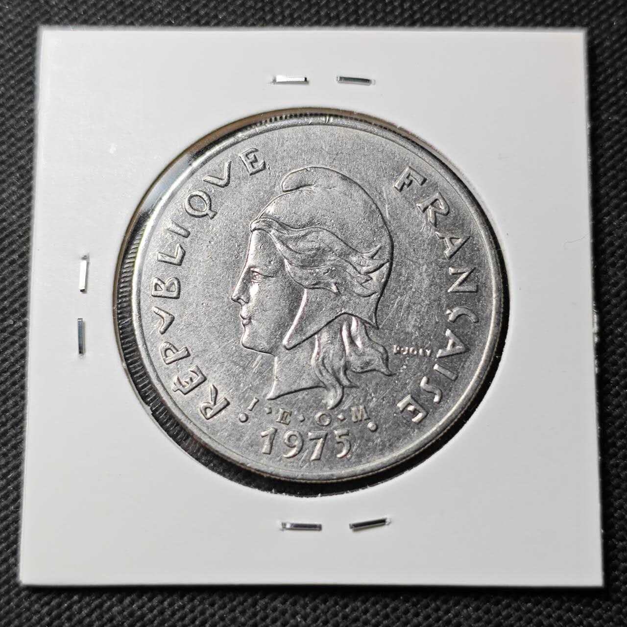 KK钱币收藏小铺  第389期  2月预留时间 周末发货  法属波利尼西亚50法郎