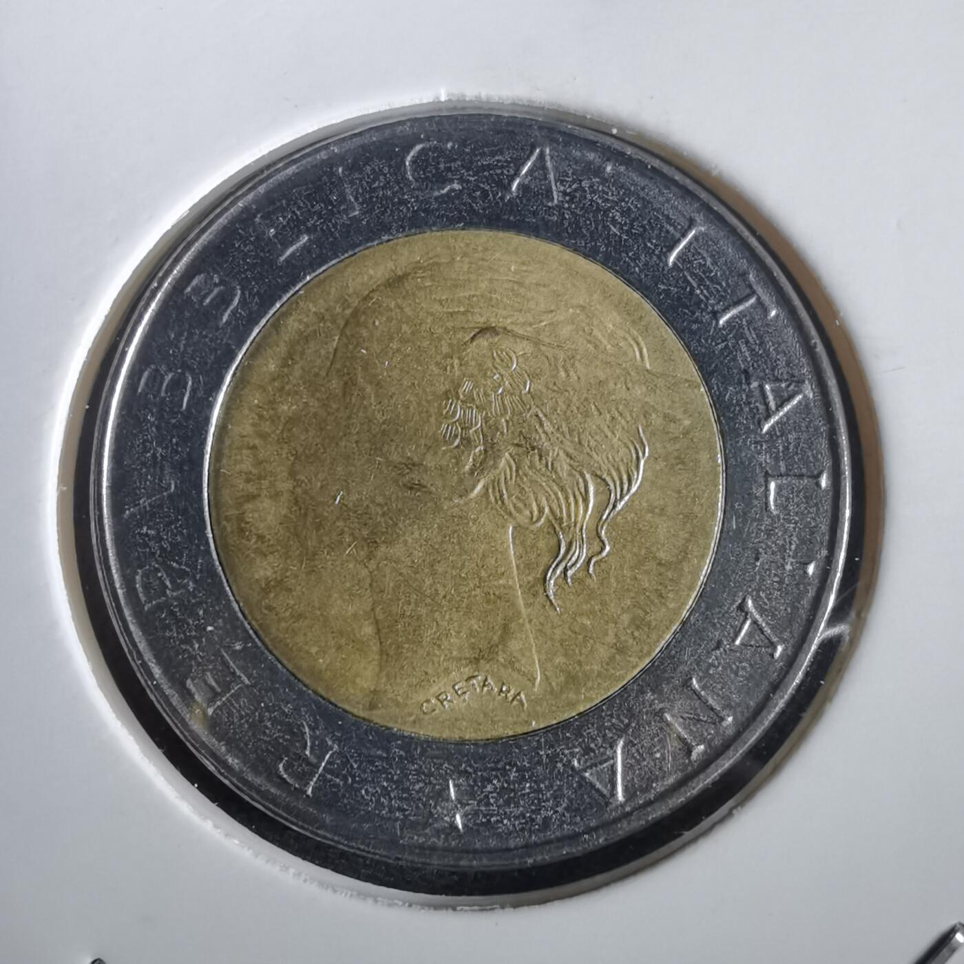 沼泽如烟--第973场 意大利1997年500里拉纪念币