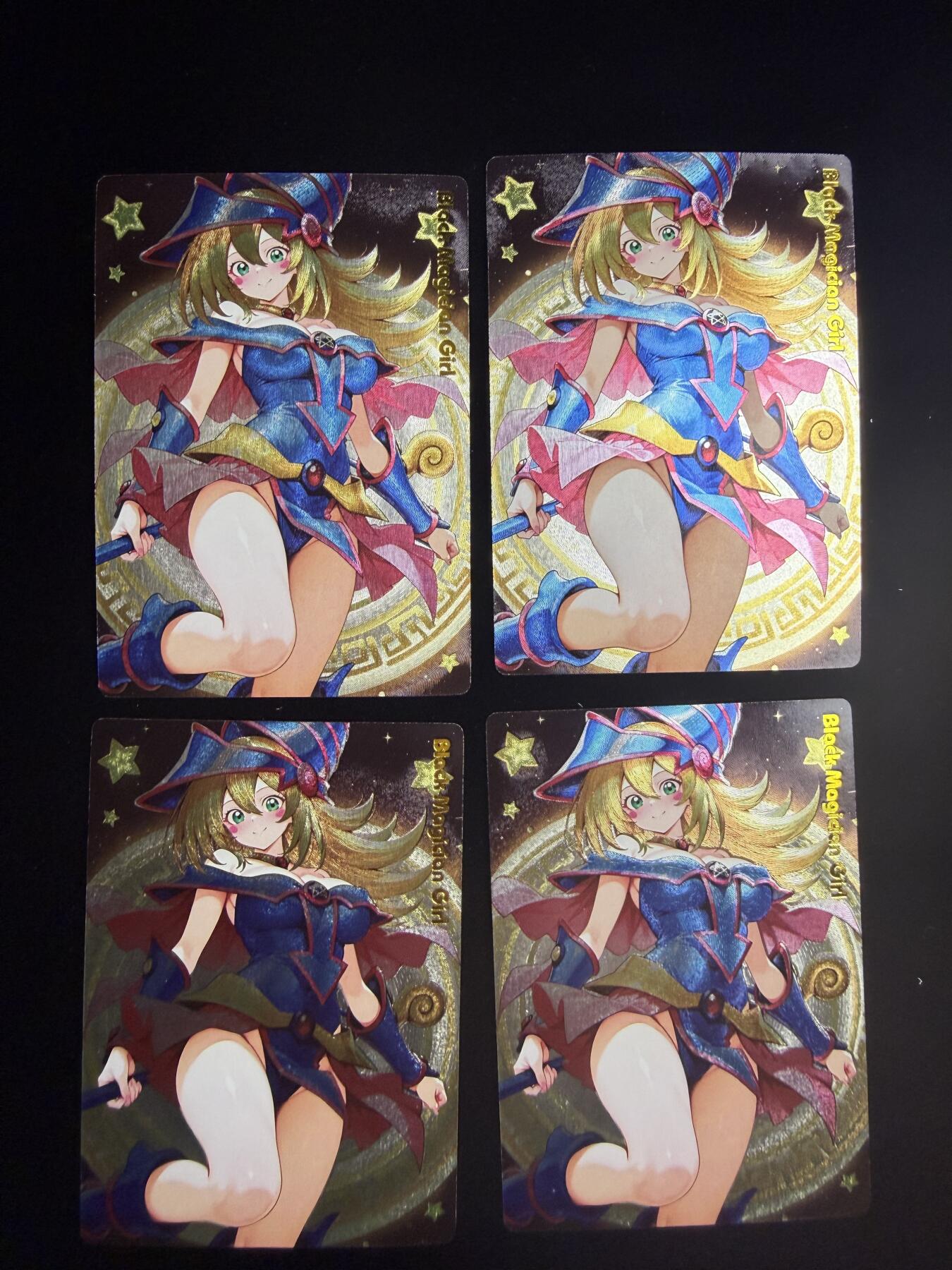 奇点新卡 无佣金 不寄存 不收拍   主攻奇点（有大佬赞助）需要多宫大佬请私聊 部分卡牌设有底价（不想玩的那么累，即使有底价也会比市场价便宜的多，懂的自然懂） 拒绝小号抬价 大家放心拍 所有拍品部分套有卡膜 部分卡牌多宫 自制卡牌 不包厂瑕 放大镜 品控 勿拍 流拍商品会循环 感谢大家支持 留个关注 不定时上新 谢谢 奇点卡牌 黑魔女 4张